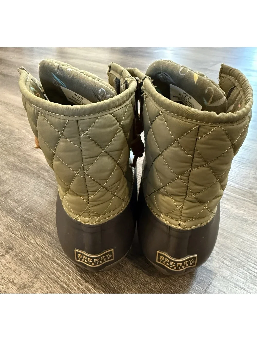 Sperry Women’s Duck Boots Green Size 7.5 Waterproof